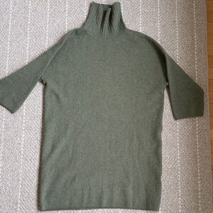 Pomander Place Tuckernuck Green Turtleneck Sweater Dress MEDIUM EUC